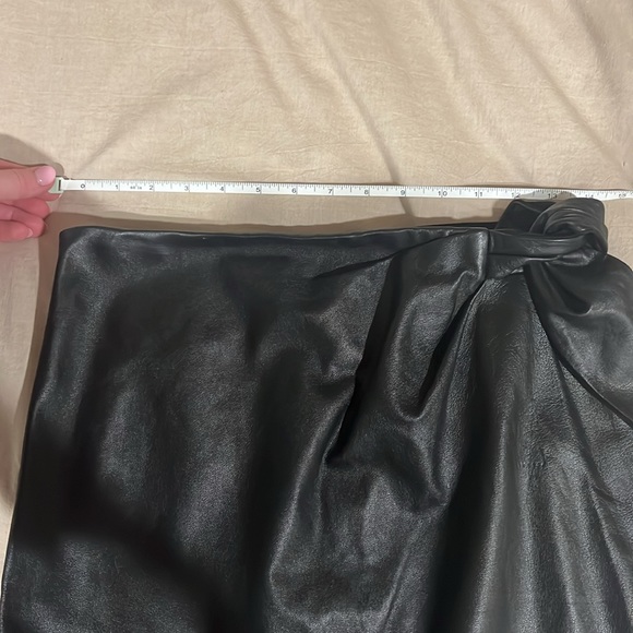 Diane von Furstenberg Lamb Leather Skirt - Picture 10 of 11